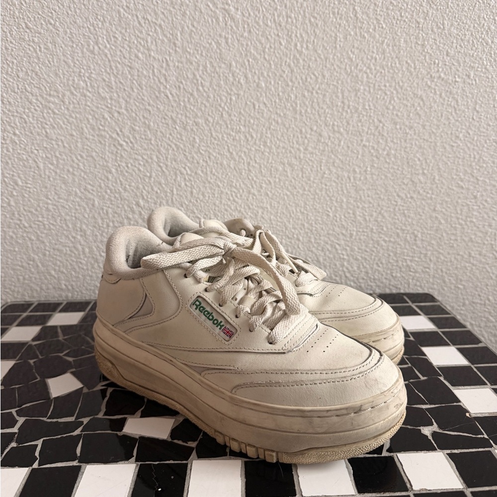 Reebok Off-White Platform Shoes